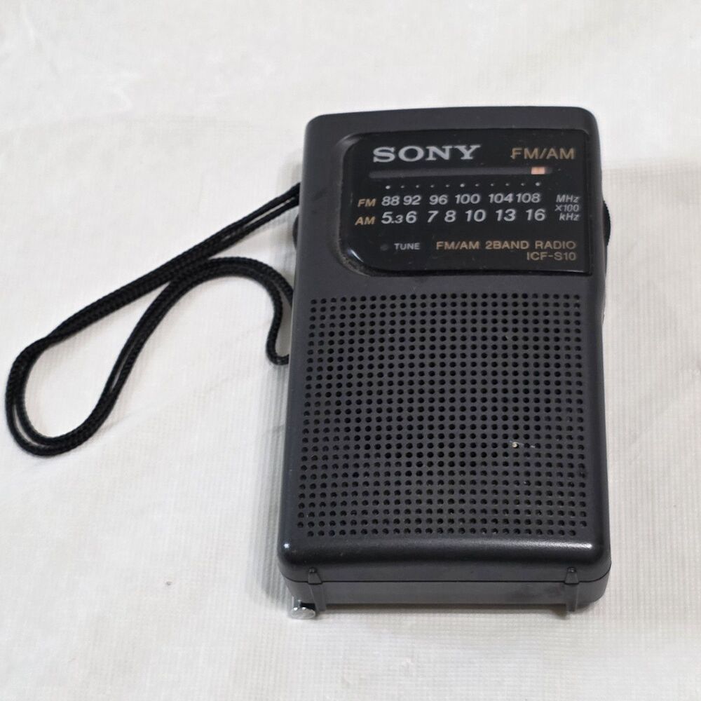 Vintage Sony Am\Fm Handheld Portable Radio ICF-S10